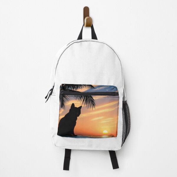 Item preview, Sunset cat holiday cat topical beach designed and sold by Szkicerka.