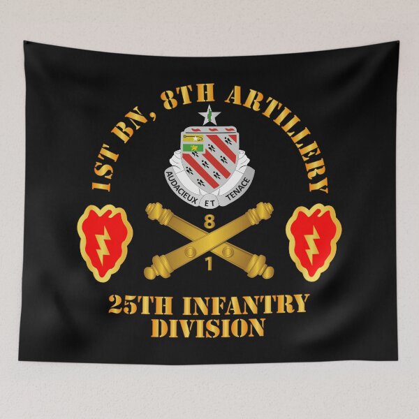 Item preview, Army - 1st Bn 8th Artillery w 25th ID SSI designed and sold by Military Insignia Products.
