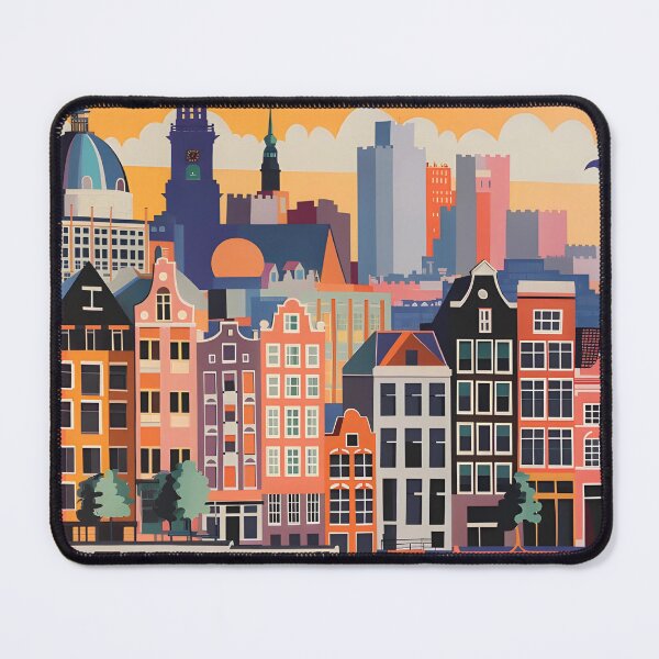 Item preview, Retro Amsterdam Cityscape designed and sold by CosyNess.