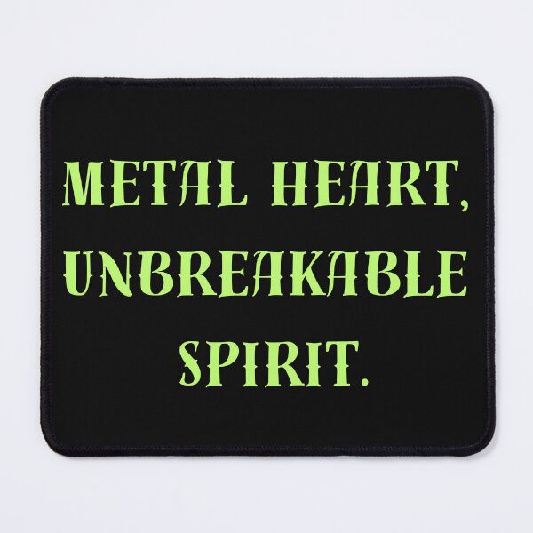 Item preview, Metal heart, unbreakable spirit. designed and sold by MetalRockMusic.
