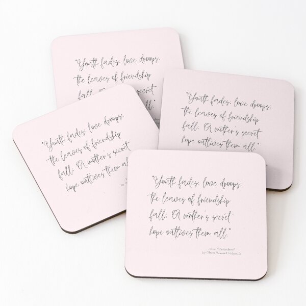 Item preview, A Quote about Mothers from "Motherhood" by Oliver Wendell Holmes Sr. designed and sold by Poemit.