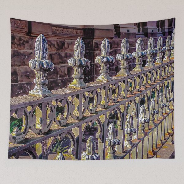 Item preview, Vintage 1800s Metal Fence at Old Town Hall - Bendigo, Victoria, Australia designed and sold by Steven Jodoin.
