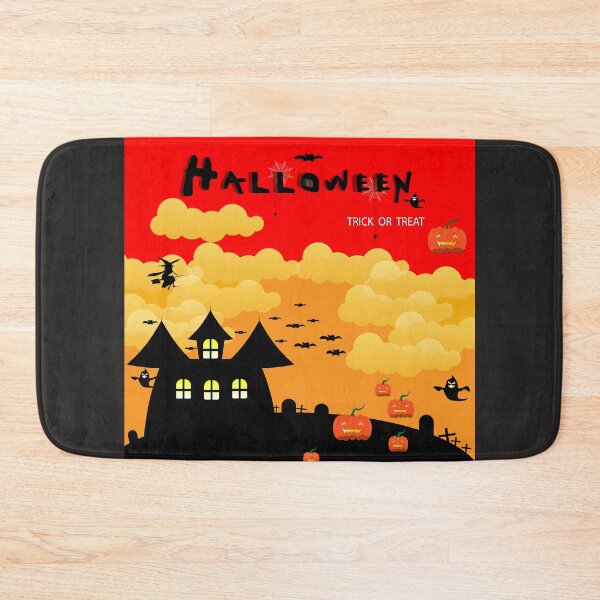 Item preview, Halloween cartoon image, black red background designed and sold by wonghong.
