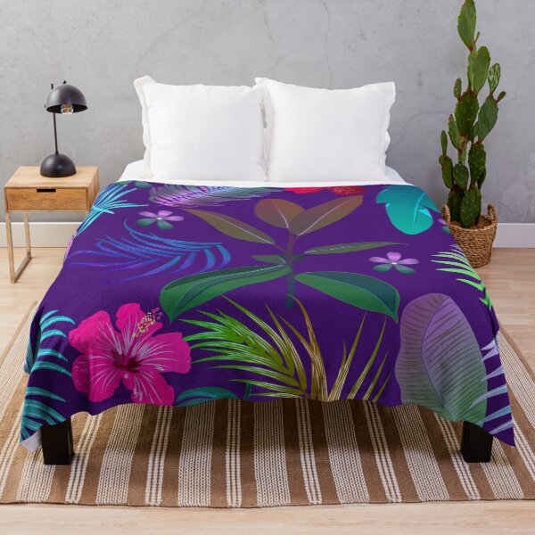 Item preview, Tropical Leaf and Flower Mix - Vibrant Print designed and sold by lloreleya.
