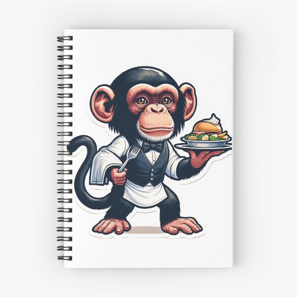 Item preview, Monkey business- waiter/server designed and sold by jessagirl.