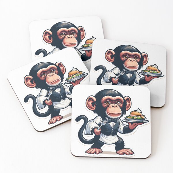 Item preview, Monkey business- waiter/server designed and sold by jessagirl.