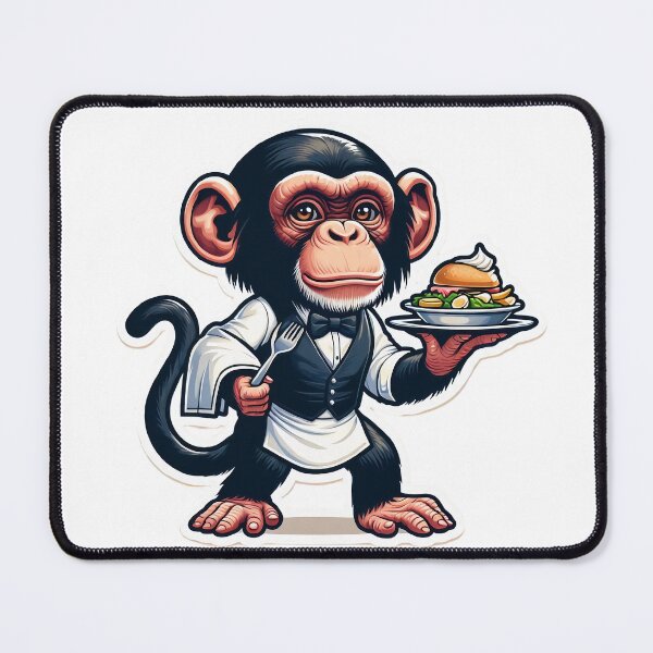 Item preview, Monkey business- waiter/server designed and sold by jessagirl.