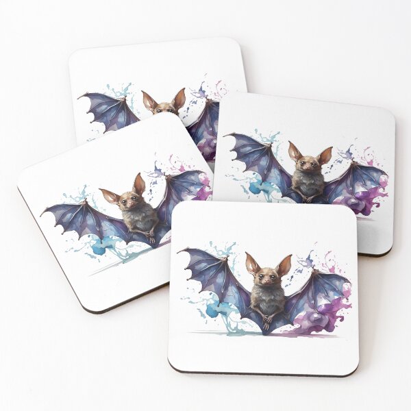 Item preview, a little cute bat- white background designed and sold by Rose Design & Photos.