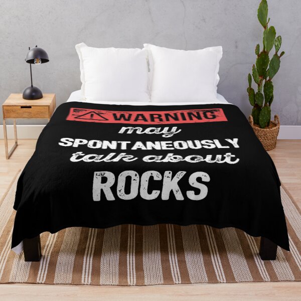 Item preview, Warning: May Spontaneously Talk About Rocks I designed and sold by Lemon Pepper.