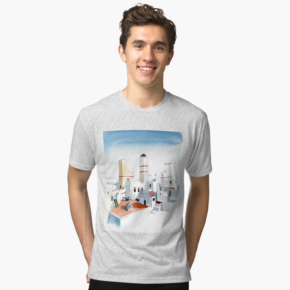 Vista previa del artículo con la obra «Camiseta de tejido mixto», diseñado y vendido por Islakartare.