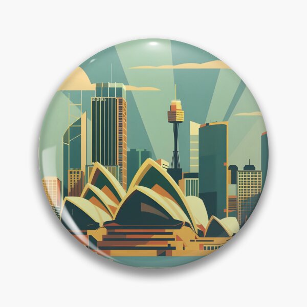 Item preview, Retro Sydney Cityscape designed and sold by CosyNess.