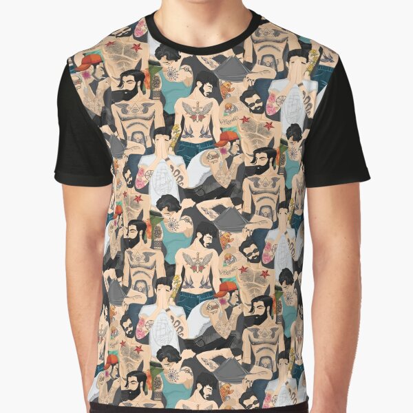 Guys With Tattoos T Shirts Redbubble - gangster roblox t shirt muscle tattoo
