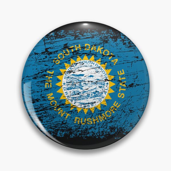 Item preview, South Dakota flag used look designed and sold by GeogDesigns.
