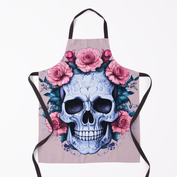 Item preview, floral skull designed and sold by SKULLARTISTRY.