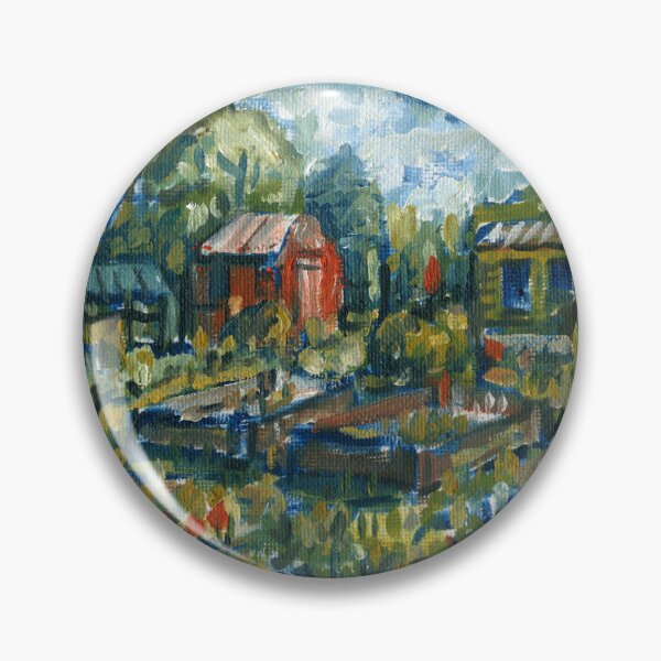 Item preview, Allotments , East Finchley , London , Oil on Board designed and sold by Luke Bailey.