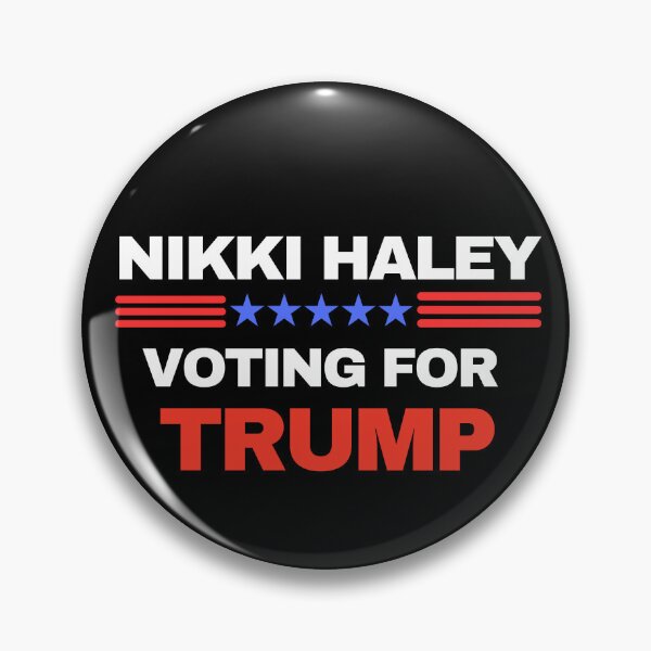 Artikelvorschau, Nikki Haley stimmt für Trump 2024 entworfen und verkauft von ANNINOART ⭐⭐⭐⭐⭐.
