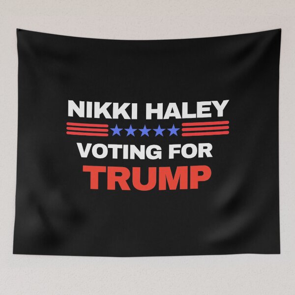 Item preview, Nikki Haley Voting For Trump 2024 designed and sold by ANNINOART ⭐⭐⭐⭐⭐.