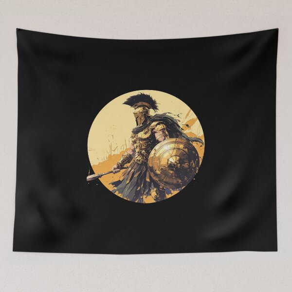Item preview, Ancient greek warrior spartan designed and sold by SMARTKIT  DESIGNAGENCY.