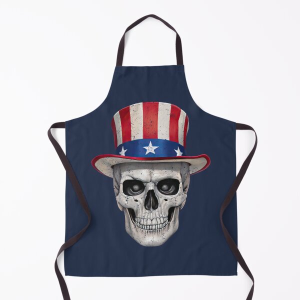 Artikelvorschau, Unabhängigkeitstag Kunst 4. Juli Patriot US amerikanische Tradition Totenkopf in einem Hut entworfen und verkauft von popanato.