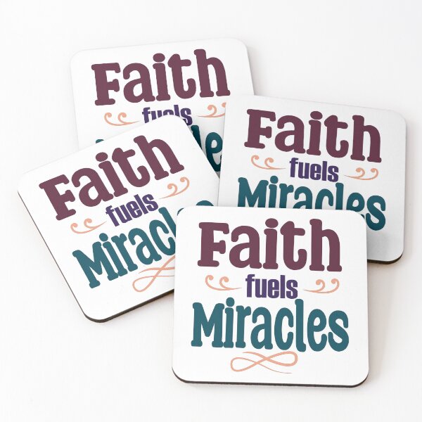 Item preview, Faith Fuels Miracles Design | Christian Design designed and sold by KansydMerch.