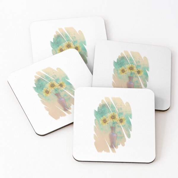 Item preview, Ladies Brushstroke Sunflowers In A Vase Graphic Design designed and sold by Iiswaz.