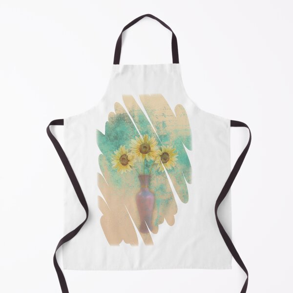 Item preview, Ladies Brushstroke Sunflowers In A Vase Graphic Design designed and sold by Iiswaz.