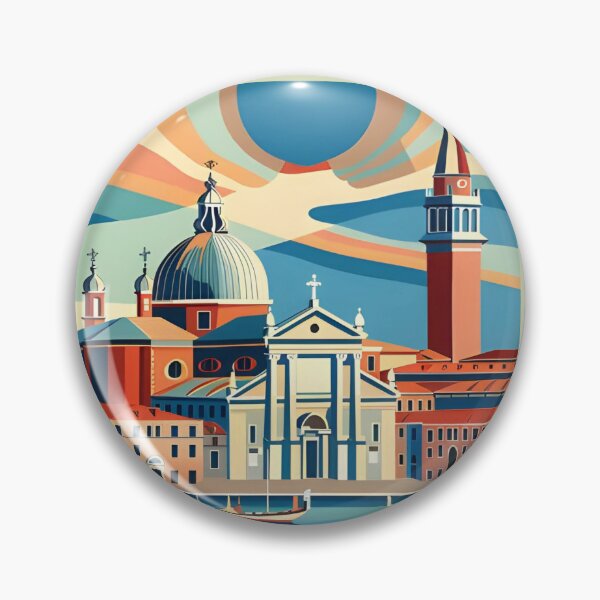 Item preview, Retro Venice Cityscape designed and sold by CosyNess.
