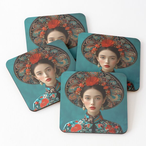 Item preview, Woman in traditional Mexican attire designed and sold by Artessie.