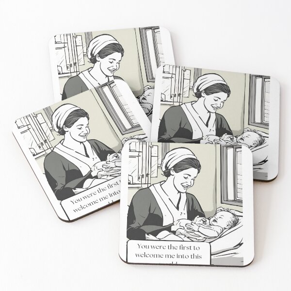 Item preview, First Greeting: Midwife and Newborn designed and sold by MisiuKolorowy.