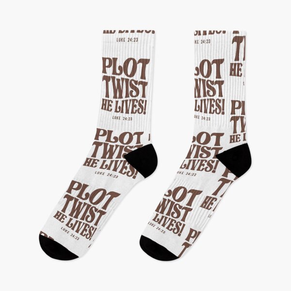 Item preview, Plot Twist He Lives Luke 24:23 Bible Verse Christian designed and sold by cidolopez.