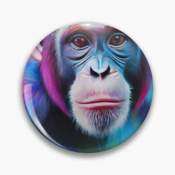 Item preview, Young colourful Chimp designed and sold by mariapor97.