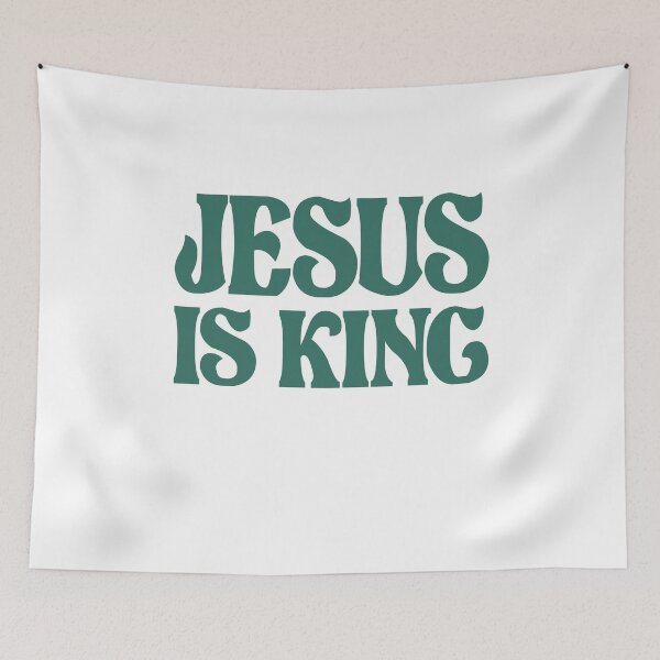 Item preview, Jesus is King Christian Quote designed and sold by cidolopez.