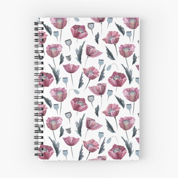 Item preview, Romantic watercolor pattern, scarlet poppies on a light background. designed and sold by UVI-CA.