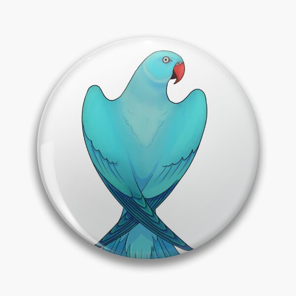 Item preview, Blue Female Indian Ringneck designed and sold by BourkiiBoutique.