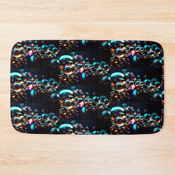 Item preview, Bubbles on black with reds ,blues designed and sold by FocusedArt.