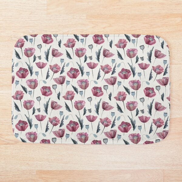 Item preview,   Romantic watercolor pattern, scarlet poppies on a light background. designed and sold by UVI-CA.
