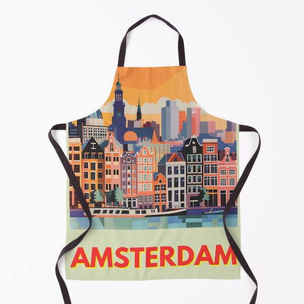Item preview, Retro Amsterdam Cityscape designed and sold by CosyNess.