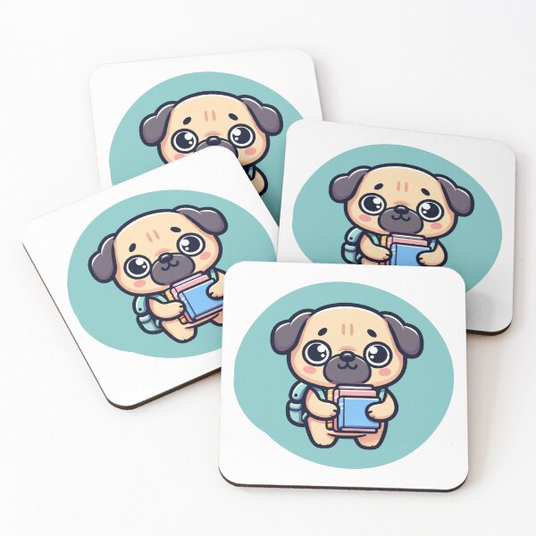 Item preview, Kawaii School Pug designed and sold by BassHeadMomma.