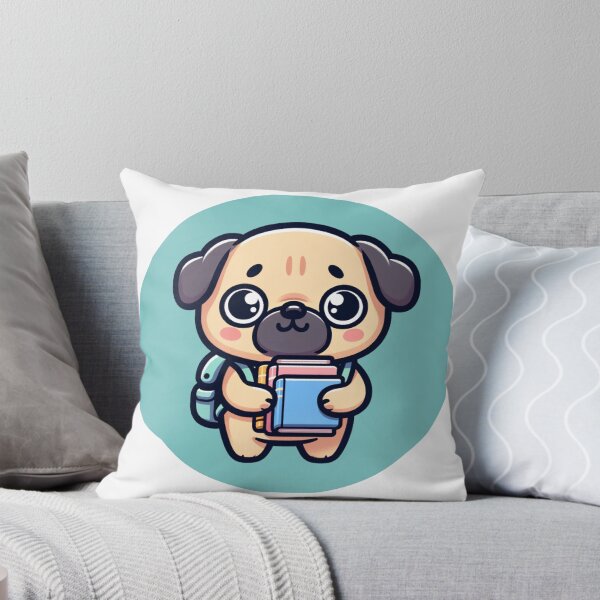 Item preview, Kawaii School Pug designed and sold by BassHeadMomma.