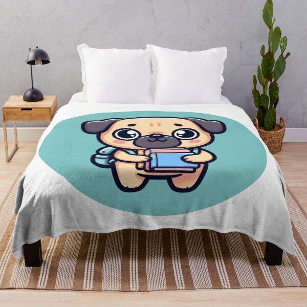 Item preview, Kawaii School Pug designed and sold by BassHeadMomma.