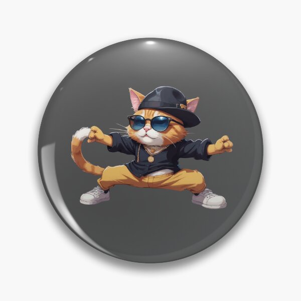 Item preview, Swag orange cat is breakdancing designed and sold by Lyannaadesign.