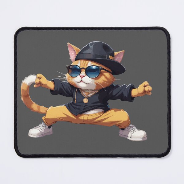 Item preview, Swag orange cat is breakdancing designed and sold by Lyannaadesign.