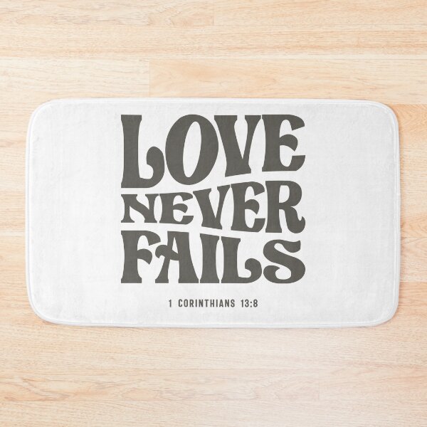 Item preview, Love Never Fails 1 Corinthians 13:8 Bible Verse Christian designed and sold by cidolopez.