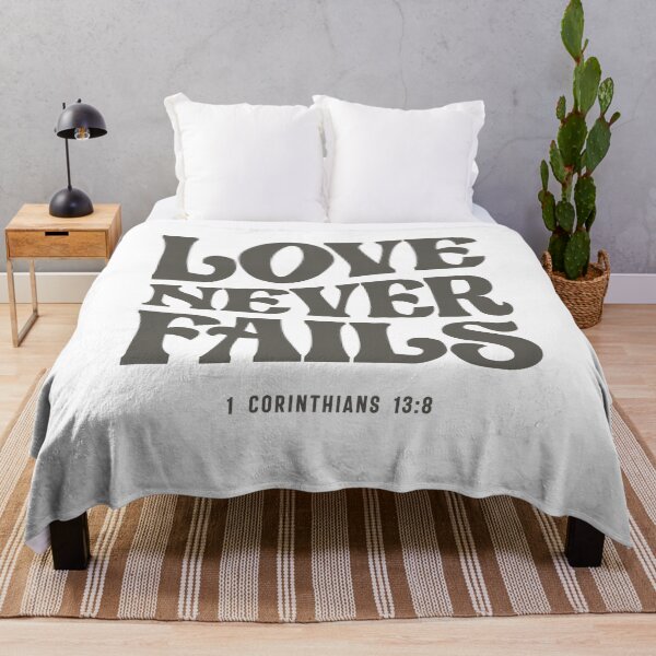 Item preview, Love Never Fails 1 Corinthians 13:8 Bible Verse Christian designed and sold by cidolopez.