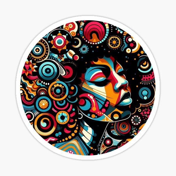 Item preview, Afro-Style Woman Ethno-Vibrant Fusion designed and sold by Indoni.