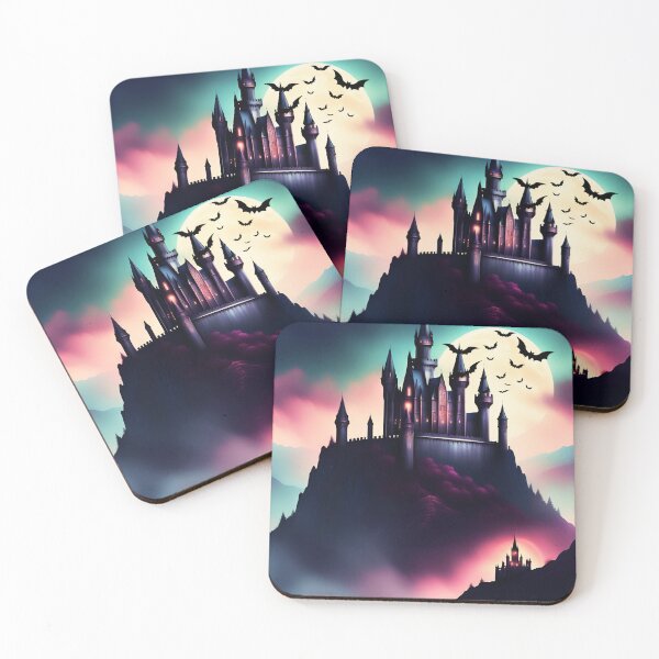 Item preview, fantasy art gothic castle designed and sold by SKULLARTISTRY.