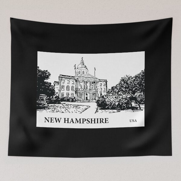Item preview, New Hampshire State USA designed and sold by Lakeric Cityscapes.