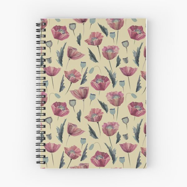 Item preview,  Romantic watercolor pattern, scarlet poppies on a light background. designed and sold by UVI-CA.