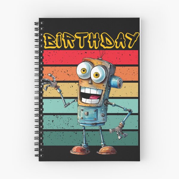 Item preview, Funny Birthday Robot Retro Style Robot Unique Birthday Gift Shirt, Colorful Robot, Birthday Party T-Shirt designed and sold by MTJ-Mushrooms.