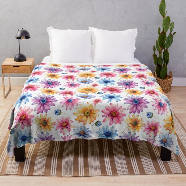 Item preview, Colorful African Daisy Flower Pattern, Bright Floral Gerberas, designed and sold by LunarFern.